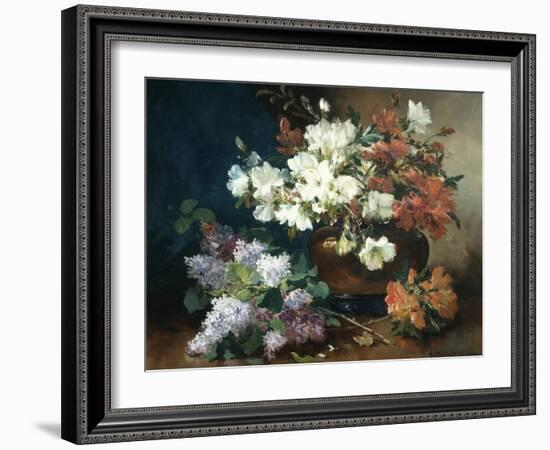 Still Life with Lilac-Eugene Henri Cauchois-Framed Giclee Print