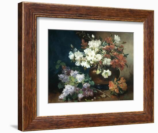 Still Life with Lilac-Eugene Henri Cauchois-Framed Giclee Print