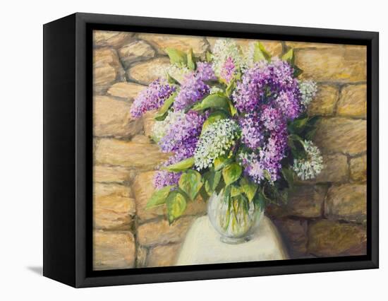 Still Life With Lilacs-kirilstanchev-Framed Stretched Canvas