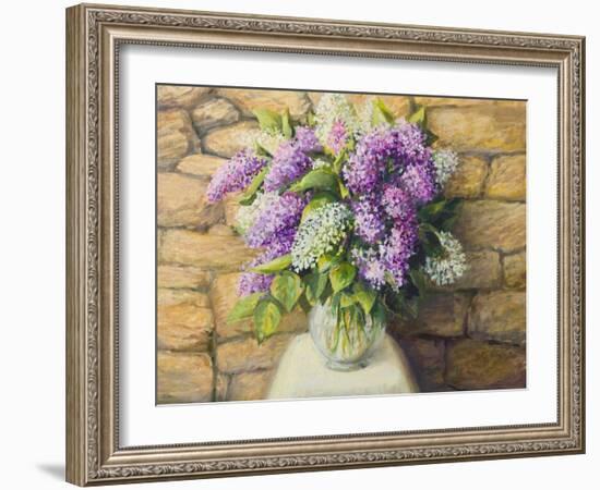 Still Life With Lilacs-kirilstanchev-Framed Art Print