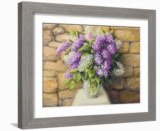 Still Life With Lilacs-kirilstanchev-Framed Art Print