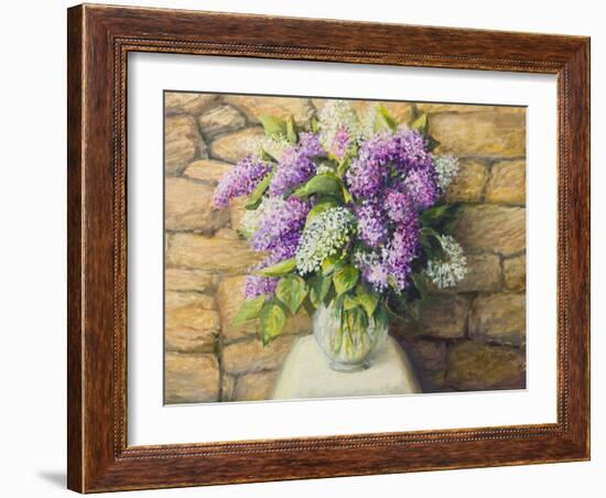 Still Life With Lilacs-kirilstanchev-Framed Art Print