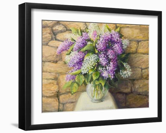 Still Life With Lilacs-kirilstanchev-Framed Art Print