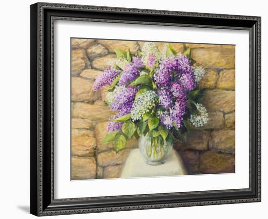 Still Life With Lilacs-kirilstanchev-Framed Art Print