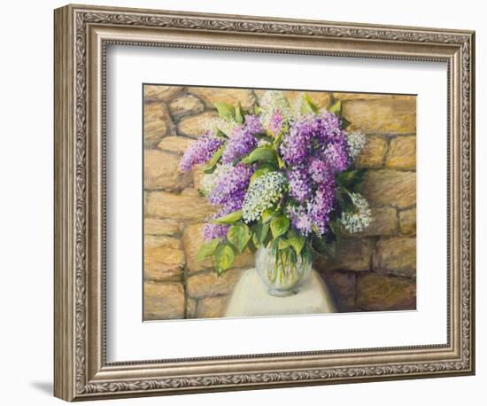 Still Life With Lilacs-kirilstanchev-Framed Art Print