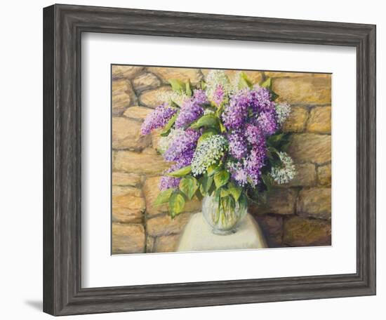 Still Life With Lilacs-kirilstanchev-Framed Art Print