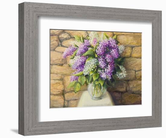 Still Life With Lilacs-kirilstanchev-Framed Art Print