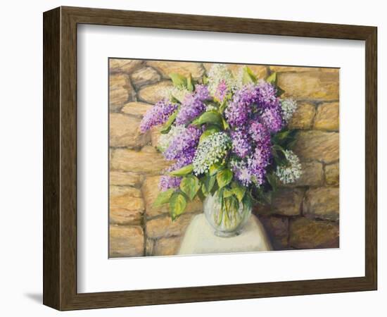 Still Life With Lilacs-kirilstanchev-Framed Art Print