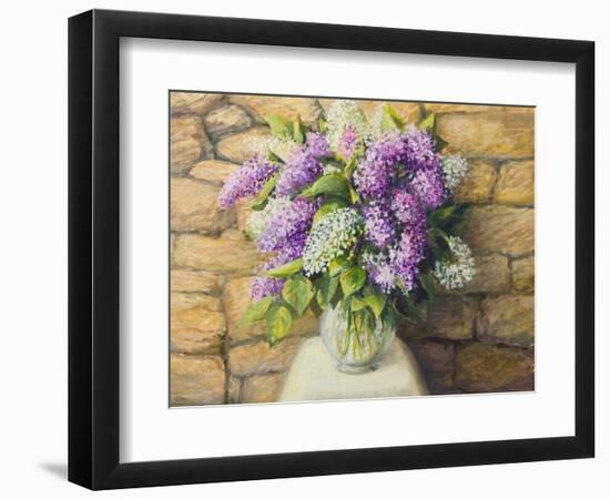 Still Life With Lilacs-kirilstanchev-Framed Art Print