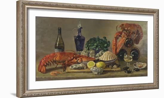 Still Life With Lobsters-Valeriy Chuikov-Framed Giclee Print