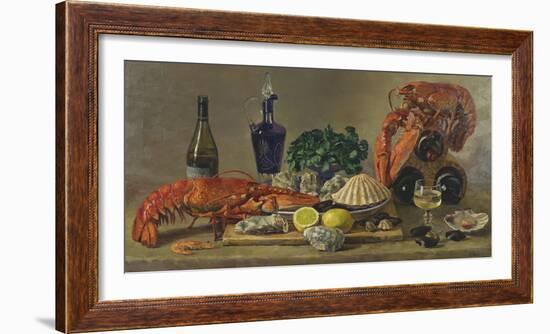 Still Life With Lobsters-Valeriy Chuikov-Framed Giclee Print