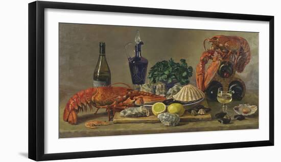 Still Life With Lobsters-Valeriy Chuikov-Framed Giclee Print