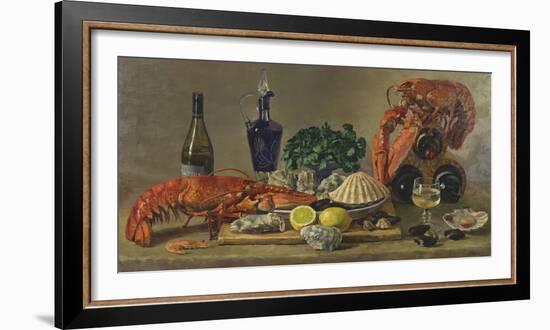 Still Life With Lobsters-Valeriy Chuikov-Framed Giclee Print