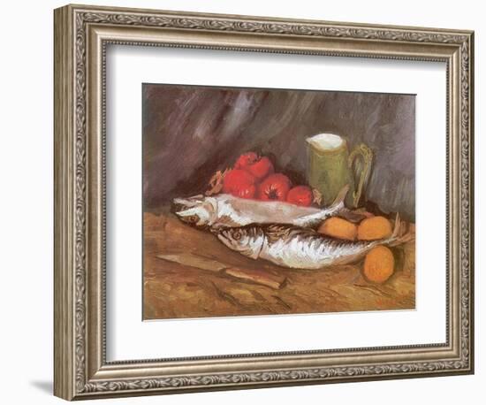 Still Life with Mackerel, 1886-Vincent van Gogh-Framed Giclee Print