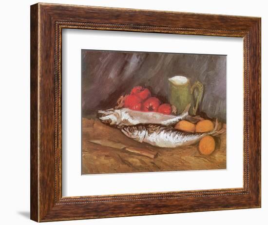 Still Life with Mackerel, 1886-Vincent van Gogh-Framed Giclee Print