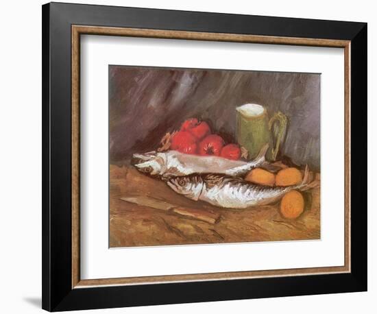 Still Life with Mackerel, 1886-Vincent van Gogh-Framed Giclee Print