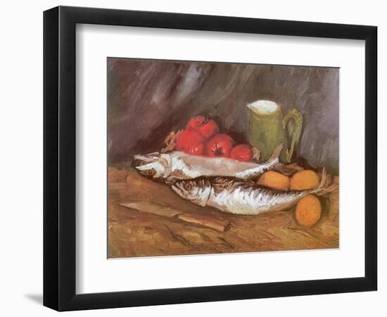 Still Life with Mackerel, 1886-Vincent van Gogh-Framed Giclee Print