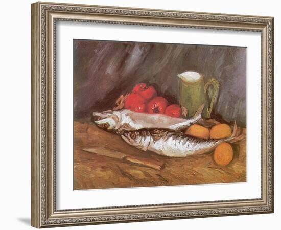 Still Life with Mackerel, 1886-Vincent van Gogh-Framed Giclee Print