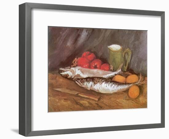 Still Life with Mackerel, 1886-Vincent van Gogh-Framed Giclee Print