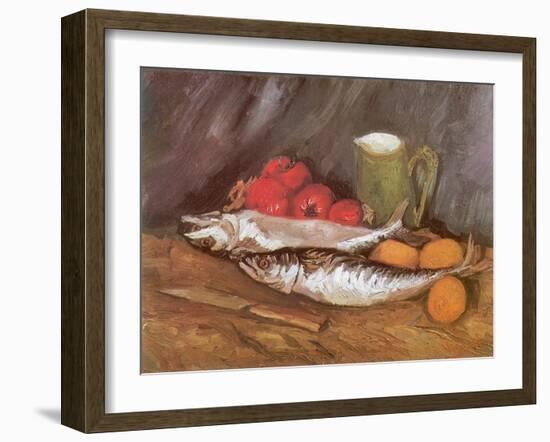 Still Life with Mackerel, 1886-Vincent van Gogh-Framed Giclee Print