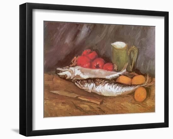 Still Life with Mackerel, 1886-Vincent van Gogh-Framed Giclee Print