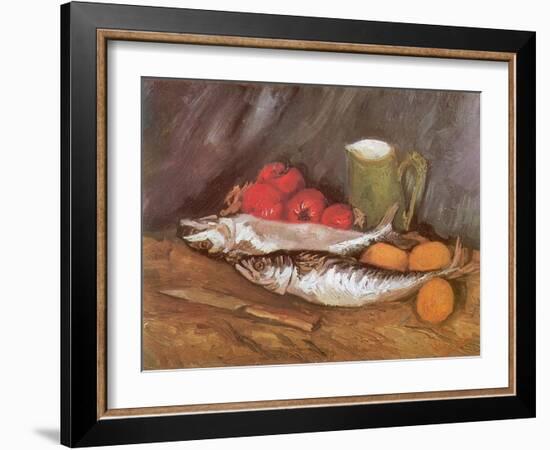 Still Life with Mackerel, 1886-Vincent van Gogh-Framed Giclee Print