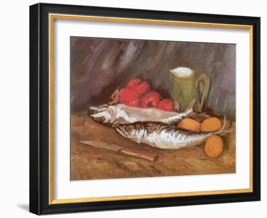 Still Life with Mackerel, 1886-Vincent van Gogh-Framed Giclee Print