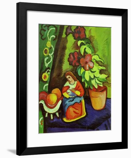 Still Life with Madonna-Auguste Macke-Framed Giclee Print