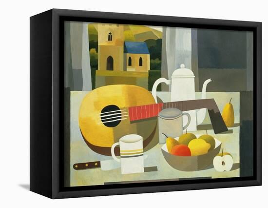 Still Life with Mandolin, 1999-Reg Cartwright-Framed Premier Image Canvas