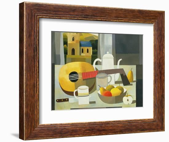 Still Life with Mandolin, 1999-Reg Cartwright-Framed Giclee Print