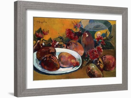 Still Life with Mangoes-Paul Gauguin-Framed Giclee Print