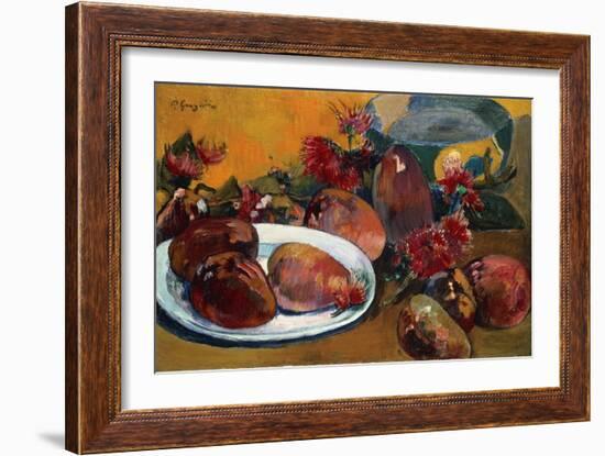 Still Life with Mangoes-Paul Gauguin-Framed Giclee Print