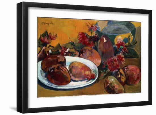 Still Life with Mangoes-Paul Gauguin-Framed Giclee Print