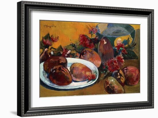 Still Life with Mangoes-Paul Gauguin-Framed Giclee Print