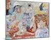 Still Life with Masks-James Ensor-Mounted Art Print