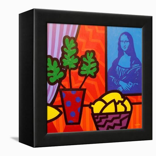 Still Life with Matisse and Mona Lisa-John Nolan-Framed Premier Image Canvas