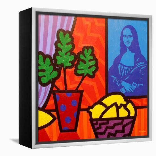 Still Life with Matisse and Mona Lisa-John Nolan-Framed Premier Image Canvas