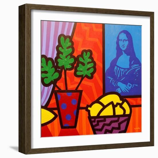 Still Life with Matisse and Mona Lisa-John Nolan-Framed Giclee Print