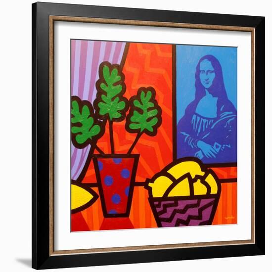 Still Life with Matisse and Mona Lisa-John Nolan-Framed Giclee Print