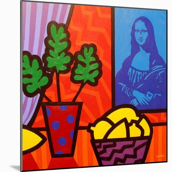 Still Life with Matisse and Mona Lisa-John Nolan-Mounted Giclee Print