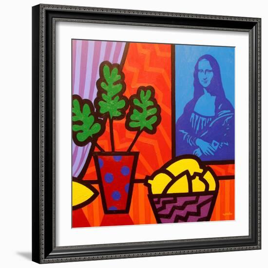 Still Life with Matisse and Mona Lisa-John Nolan-Framed Giclee Print