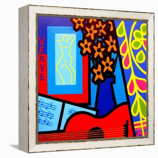 Still Life with Matisses Verve-John Nolan-Framed Premier Image Canvas