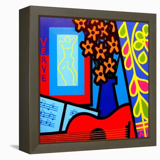 Still Life with Matisses Verve-John Nolan-Framed Premier Image Canvas