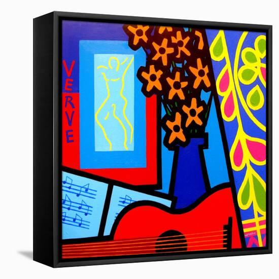 Still Life with Matisses Verve-John Nolan-Framed Premier Image Canvas