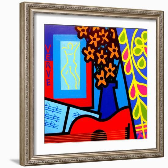 Still Life with Matisses Verve-John Nolan-Framed Giclee Print