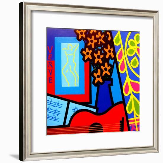 Still Life with Matisses Verve-John Nolan-Framed Giclee Print