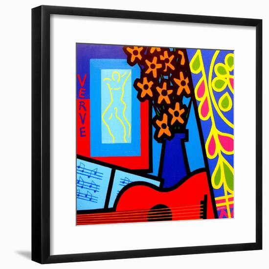 Still Life with Matisses Verve-John Nolan-Framed Giclee Print