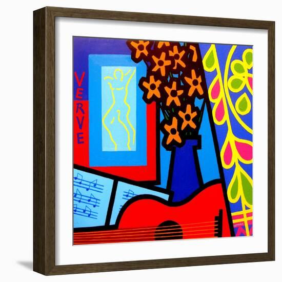 Still Life with Matisses Verve-John Nolan-Framed Giclee Print