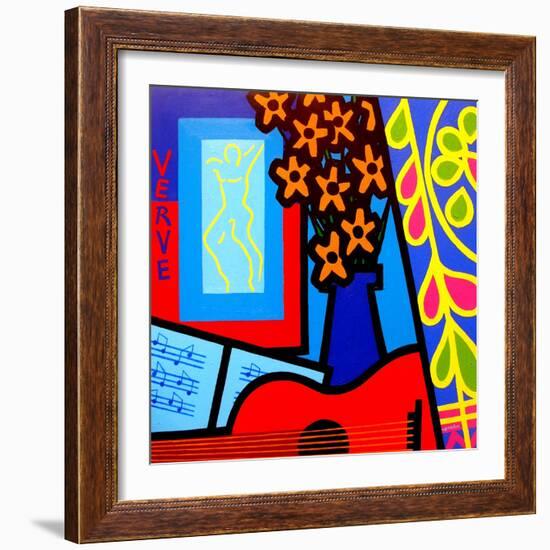 Still Life with Matisses Verve-John Nolan-Framed Giclee Print