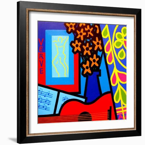 Still Life with Matisses Verve-John Nolan-Framed Giclee Print